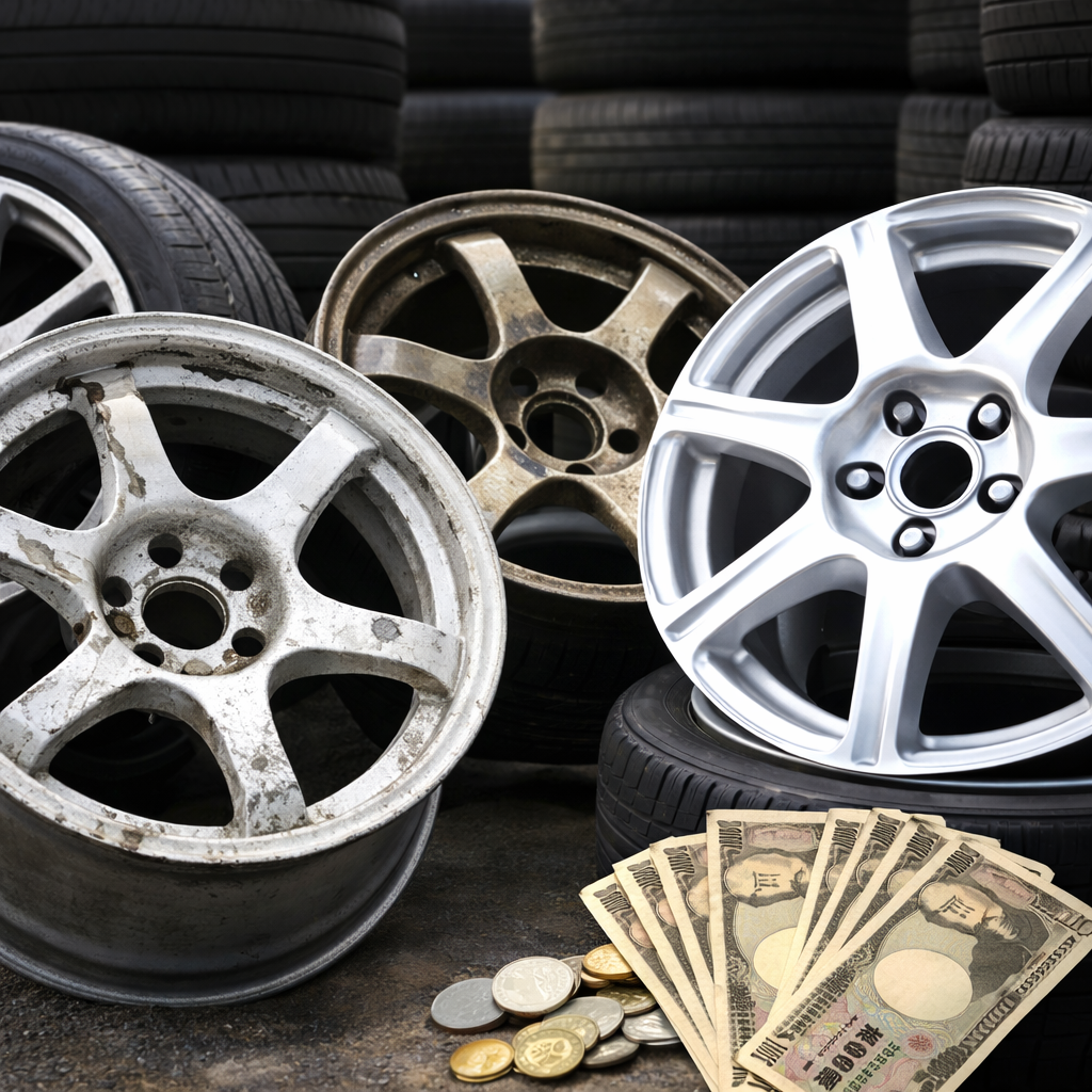 傷ありや古いホイールでも買取